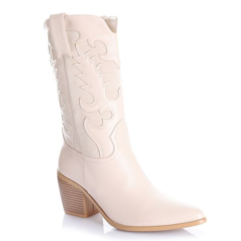 Bota Mujer Beige Via Uno 12512302-3