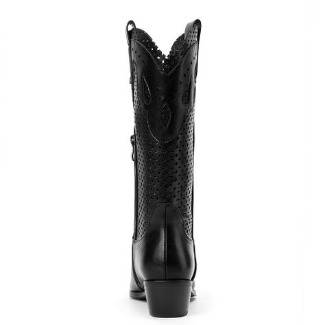 Bota Mujer Negro Via Uno 12511301-1