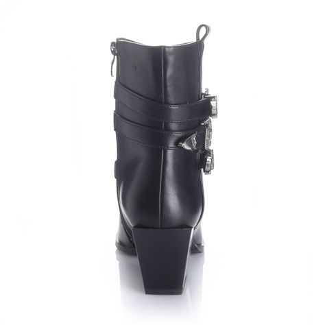 Botin Mujer Negro Via Uno 12512402-1