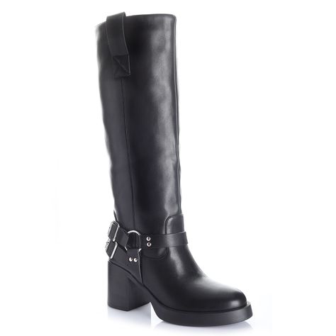 Bota Mujer Negro Via Uno 12533311-3