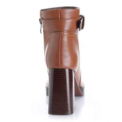 Botin Mujer Camel Via Uno 12533401-1