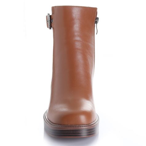 Botin Mujer Camel Via Uno 12533401-2