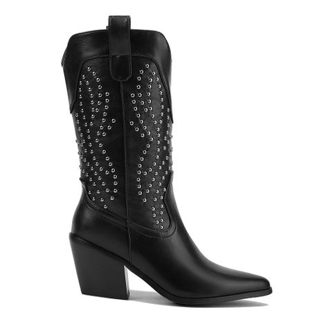 Bota Mujer Negro Via Uno 12512301-0