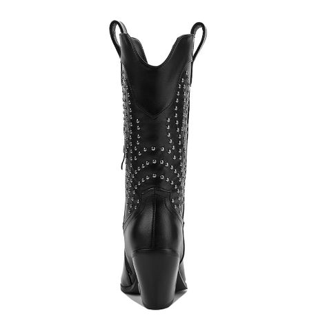 Bota Mujer Negro Via Uno 12512301-1