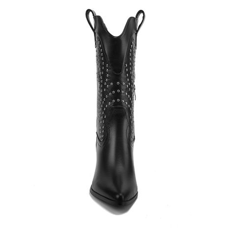 Bota Mujer Negro Via Uno 12512301-2