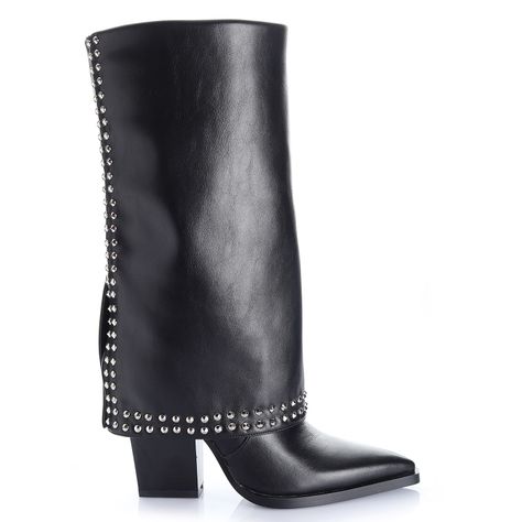 Bota Mujer Negro Via Uno 12513309-0