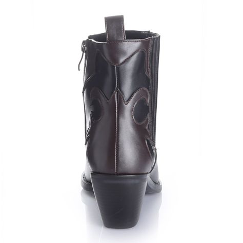 Botin Mujer Negro Via Uno 12512403-1