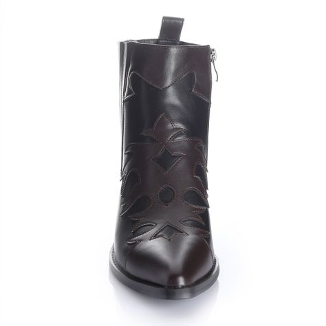 Botin Mujer Negro Via Uno 12512403-2