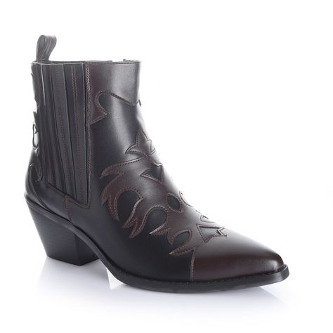 Botin Mujer Negro Via Uno 12512403-3