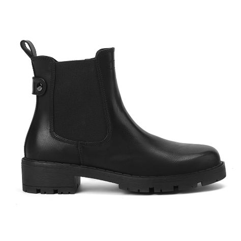 Botin Mujer Negro Via Uno 12531433-0