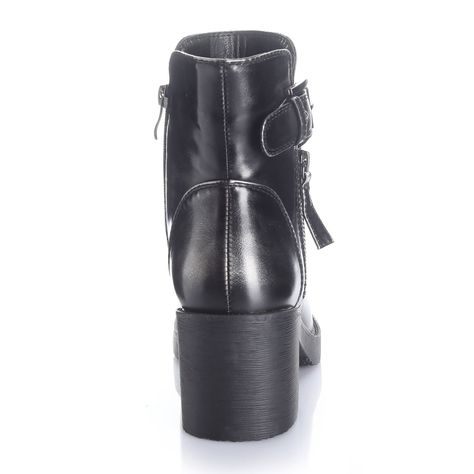 Botin Mujer Negro Via Uno 12532408-1