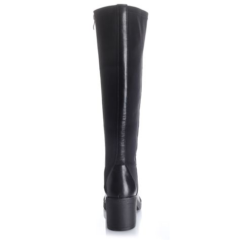 Bota Mujer Negro Via Uno 12532310-1