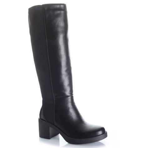 Bota Mujer Negro Via Uno 12532310-3