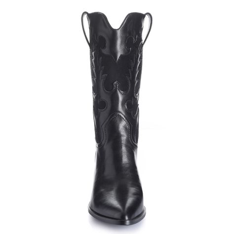 Bota Mujer Negro Via Uno 12512302-2