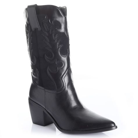 Bota Mujer Negro Via Uno 12512302-3