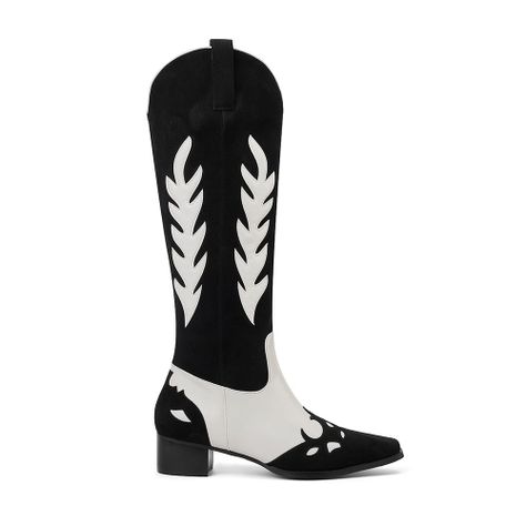 Bota Mujer Negro/Blanco Via Uno 12531313-0