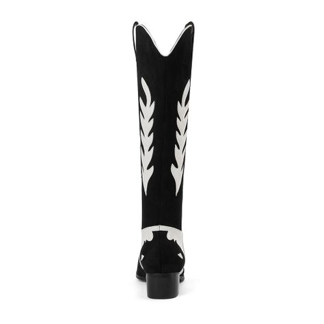 Bota Mujer Negro/Blanco Via Uno 12531313-1