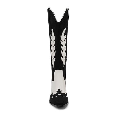 Bota Mujer Negro/Blanco Via Uno 12531313-2