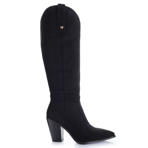 Bota Mujer Negro Via Uno 12513302-0
