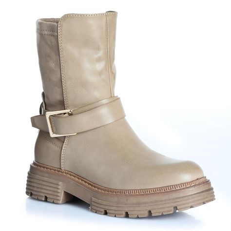 Botin Mujer Taupe Via Uno 12531452-3