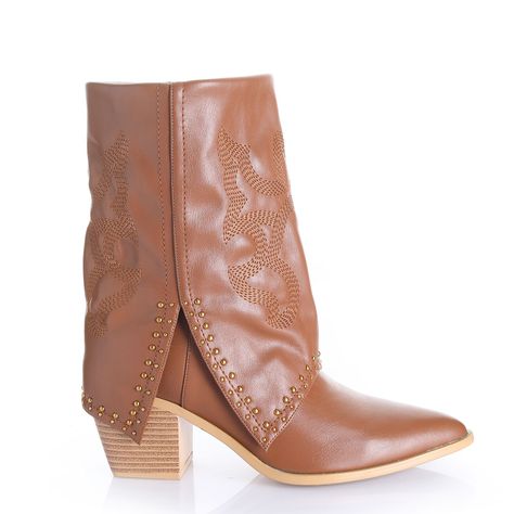 Botin Mujer Camel Via Uno 12512412-0