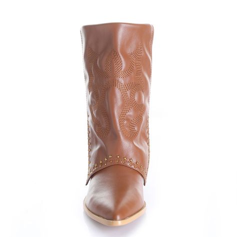 Botin Mujer Camel Via Uno 12512412-2