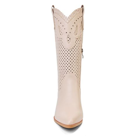 Bota Mujer Crema Via Uno 12511301-2