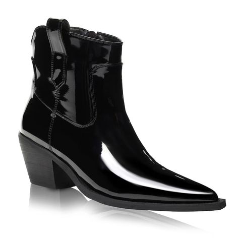 Botin Mujer Negro Via Uno 12512407-3