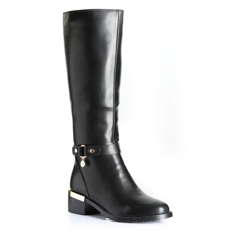 Bota Mujer Negro Via Uno 12531315-3
