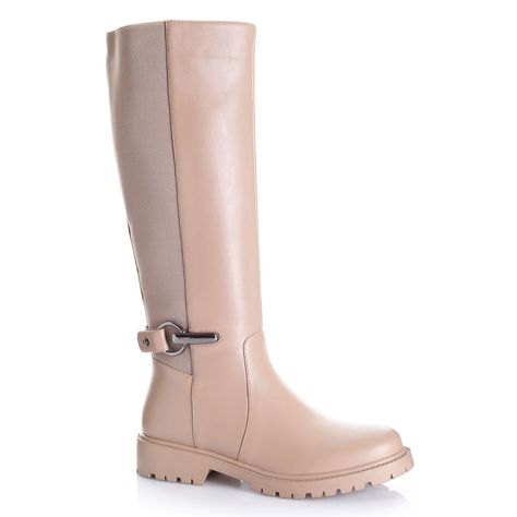 Bota Mujer Beige Via Uno 12531317-3