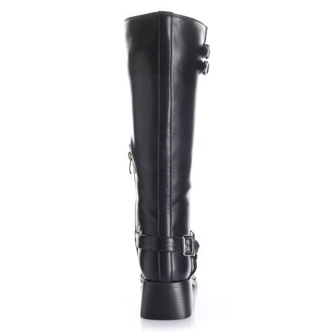 Bota Mujer Negro Via Uno 12532305-1