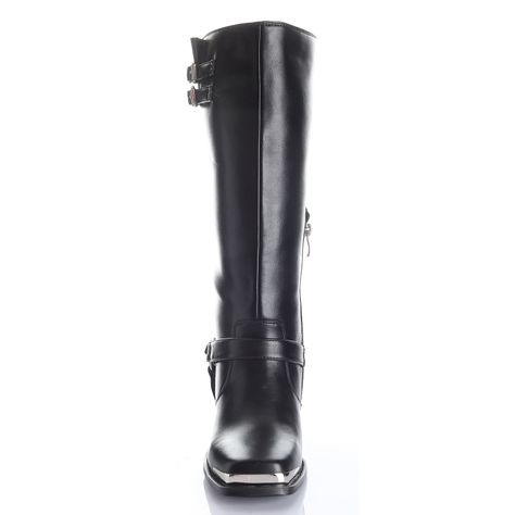 Bota Mujer Negro Via Uno 12532305-2
