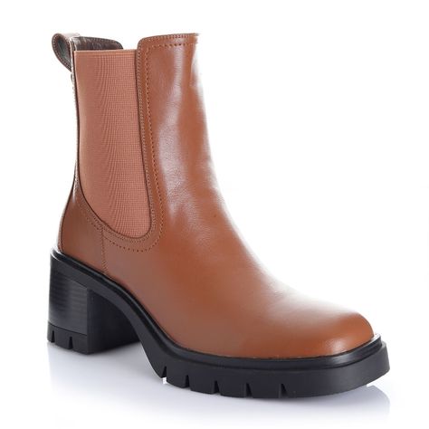 Botin Mujer Camel Via Uno 12532402-3