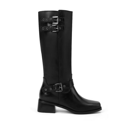 Bota Mujer Negro Via Uno 12532304-0