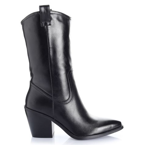 Bota Mujer Negro Via Uno 12512311-0