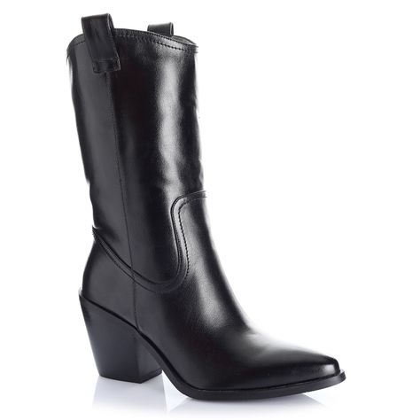 Bota Mujer Negro Via Uno 12512311-3