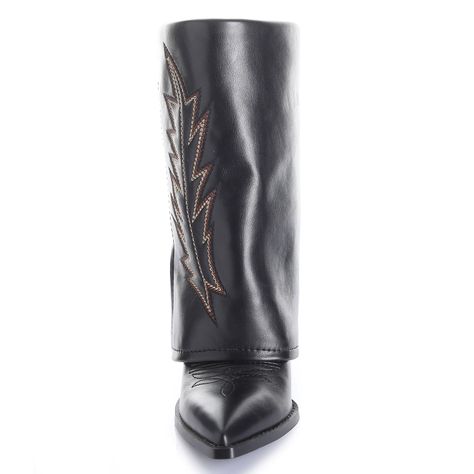 Bota Mujer Negro Via Uno 12513305-2