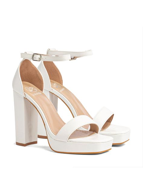 Sandalia Taco Fiesta Blanca Mujer Weide YOU189-3