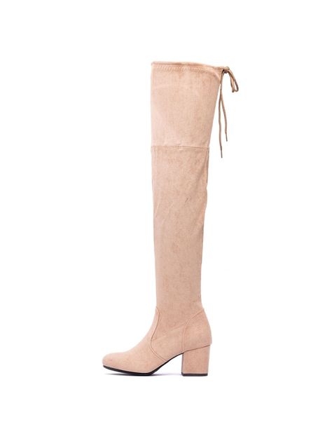 Bota Beige Casual Mujer Weide HX273-1