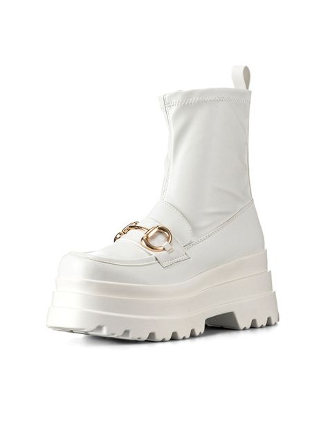 Botin Blanco Casual Mujer Weide CZY578-0