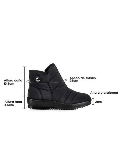 Botin Negro Casual Mujer Weide TFA189-6