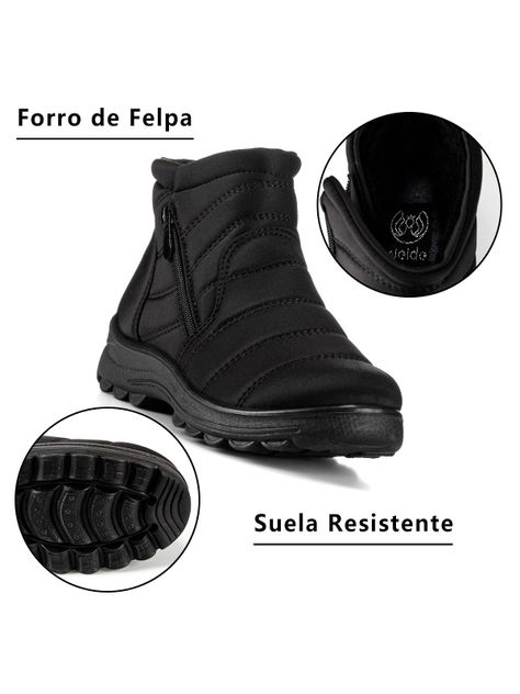 Botin Negro Casual Mujer Weide TFA191-8