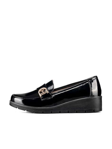 Mocasin Casual Mujer Charol Vintage Comodo Cuña Weide JML10-1