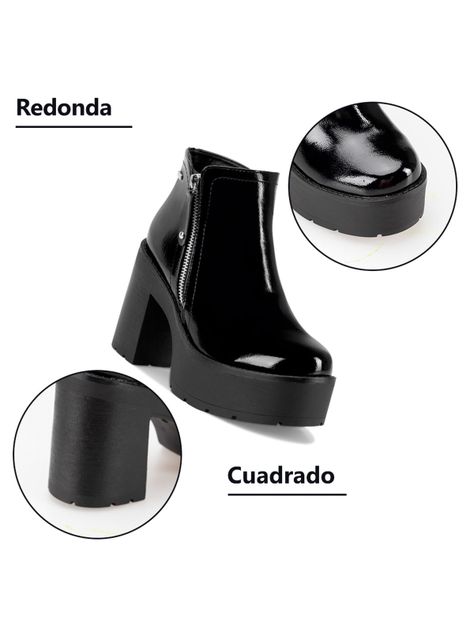 Botin Mujer Julia Negro Weide-6
