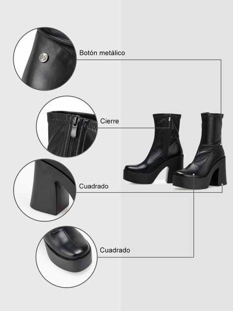 Botin Mujer Ángela Negro Weide-6