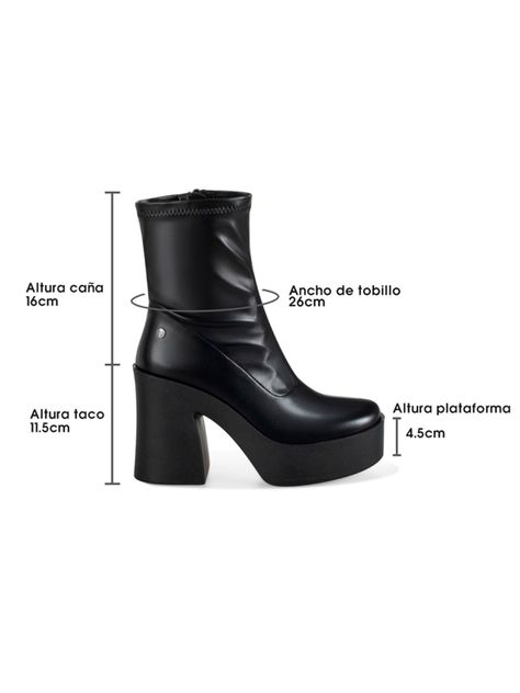Botin Mujer Ángela Negro Weide-5