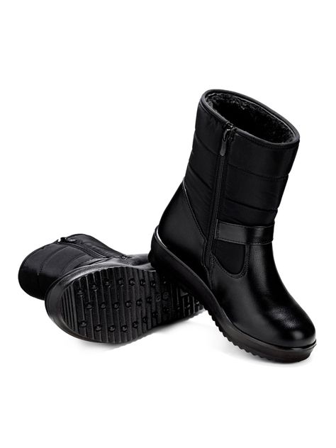 Botin Negro Casual Mujer Weide TFA190-4