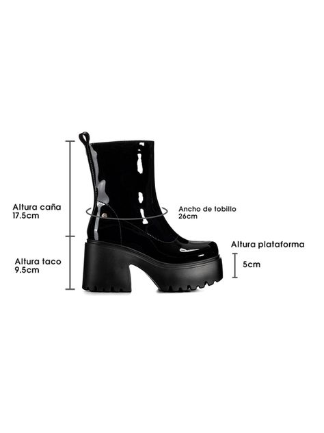Botin Negro Casual Mujer Weide CZY589-5