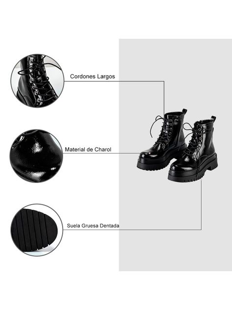 Botin Negro Casual Mujer Weide RT01-6