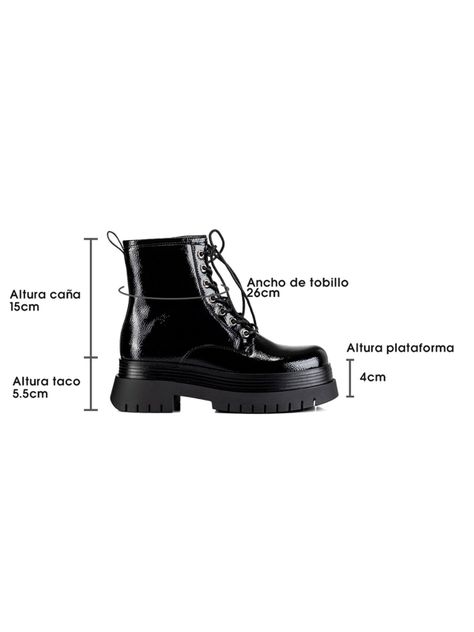Botin Negro Casual Mujer Weide RT01-5
